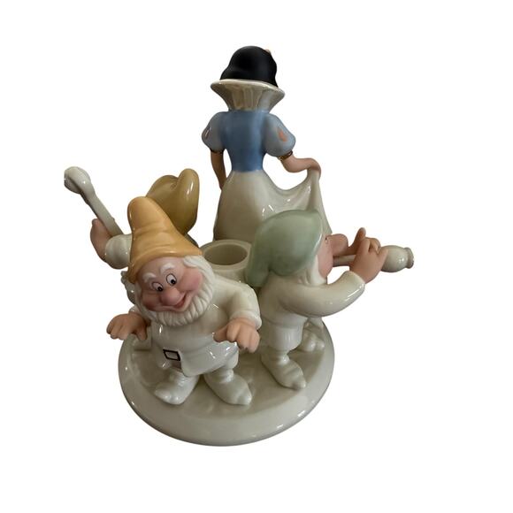Snow White Seven Dwarfs Candlestick by LENOX - Picture 4 of 5